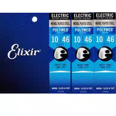 Elixir POLYWEB Standard Electric Guitar Strings Nickel Steel Core