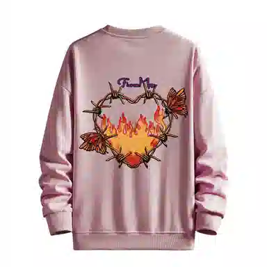 MUSCLETECH High Street Logo Flame Heart Sweatshirt