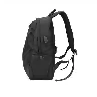 稻草人 时尚休闲运动潮流轻便设计 织物 双肩包 男款 黑色