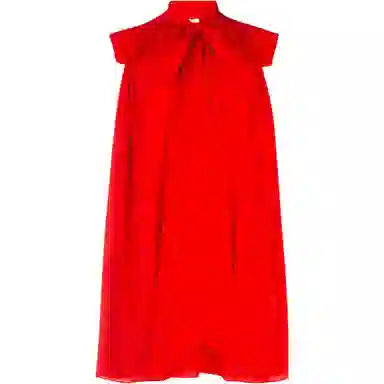 纪梵希 纯色系带迷你无袖连衣裙 女款