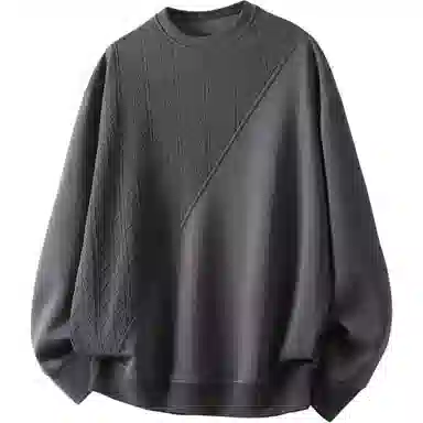 金盾 圆领长袖宽松拼接卫衣 男款