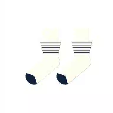 缎魅 假两件设计堆堆袜中筒袜 女款