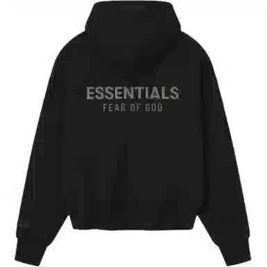 Fear of God Essentials SS25 Classic Fit Hoodie Jet Black