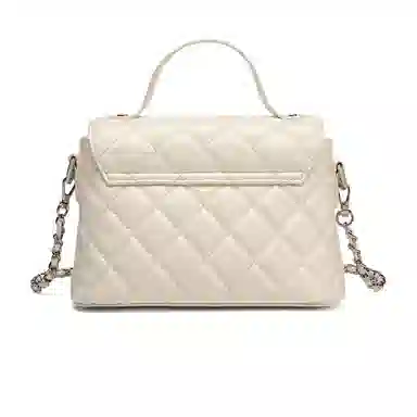 Straw Man Quilted Chain Bag