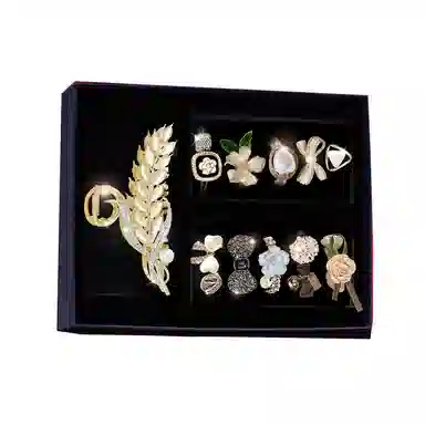 缔晶 森系夏日清新时尚发饰套装 日常通勤百搭少女心配饰#好运 尼龙 发绳 女款