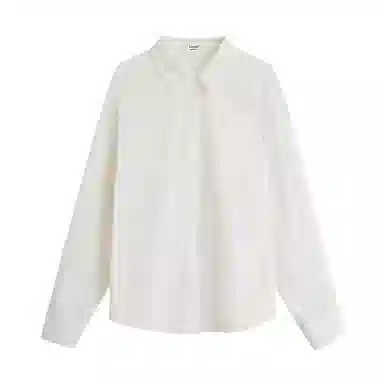 茵曼 条纹绣花袖口宽松落肩长袖衬衫 女款