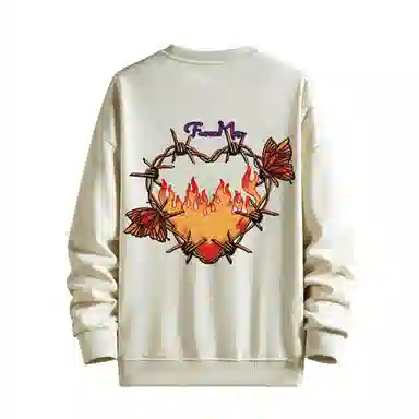 MUSCLETECH High Street Logo Flame Heart Sweatshirt