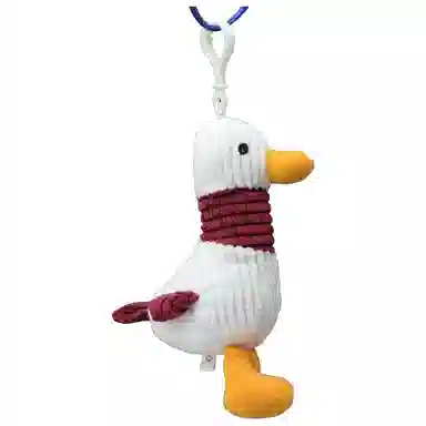 尚先生 网红可爱卡通加油鸭钥匙扣玩偶公仔书包节 毛绒 挂件 男女同款情侣款