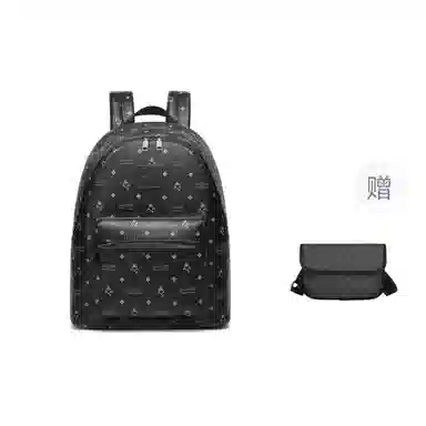 FAIRWHALE Classic Printed Backpack Black