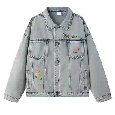 DUKE+DEXTER Vintage Embroidered Denim Jacket