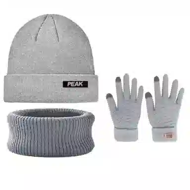 匹克 秋冬保暖时尚针织 韩系简约经典百搭  涤纶 绒线帽 男女同款情侣款