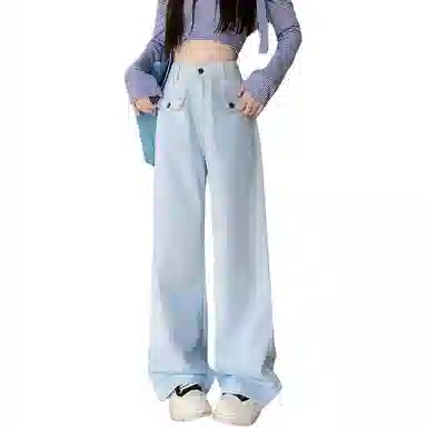 欧迪芬 宽松慵懒美式设计牛仔裤 女款