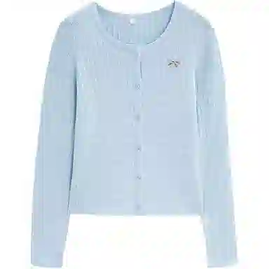 爱依服 简约通勤韩版温柔风针织衫 女款