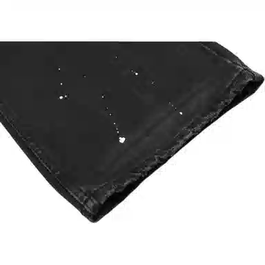 WLNEXT Vintage Washed Wide-Leg Jeans Black