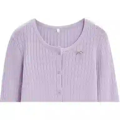 爱依服 简约通勤韩版温柔风针织衫 女款