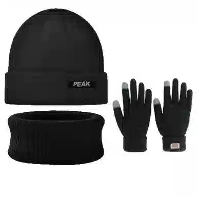 匹克 秋冬保暖时尚针织 韩系简约经典百搭  涤纶 绒线帽 男女同款情侣款