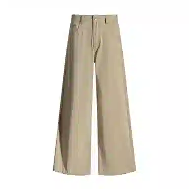 淑好百 宽松大阔腿秋冬高腰牛仔裤 女款