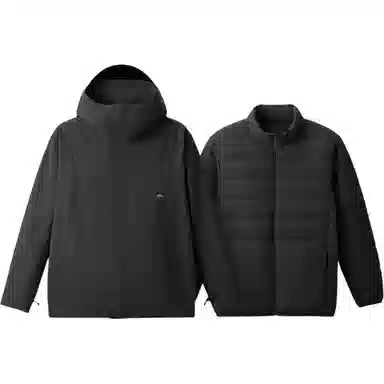蕉下  纯色经典连帽  保暖耐磨透气速干防水防风冲锋衣 男款