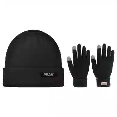 匹克 秋冬保暖时尚针织 韩系简约经典百搭  涤纶 绒线帽 男女同款情侣款