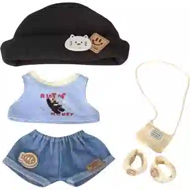 启启 春游套装 可爱呆萌 娃衣着替