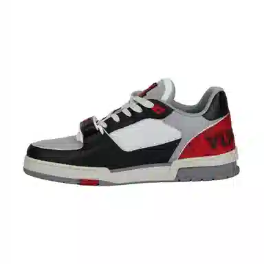 Louis Vuitton Trainer Low Top Black Red White