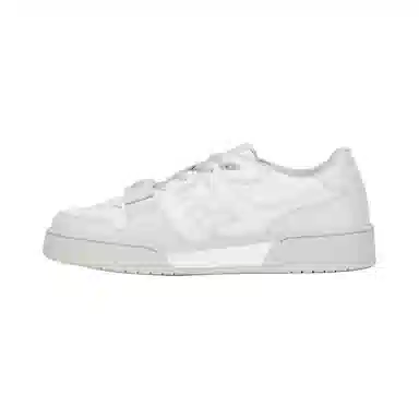 Fendi Leather Round Toe Low Sneakers White