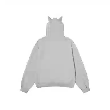 【dme】 复古美式重磅拼接铆钉杜宾耳朵连帽中性情侣外套秋款时尚休闲宽松开衫卫衣 男女同款