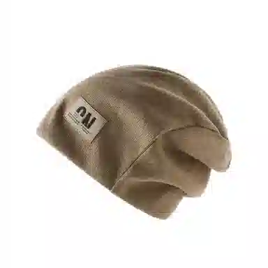 祎步康 秋冬季日系显脸小堆堆帽时尚百搭护耳保暖针织帽个性潮流包头帽 涤纶 帽子 男女同款情侣款