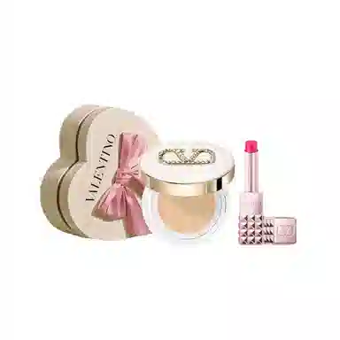 Valentino LN2 Cushion + Studded Lipstick 134R Set