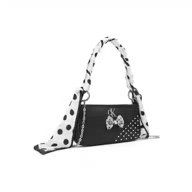 Calvin Klein Edor Woven Flower Shoulder Bag Black