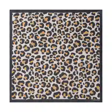 滚烫时光 豹影随行 棉 方巾领巾头巾 男女同款情侣款