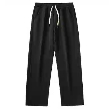 袋鼠 纯色简约基础款潮流时尚宽松垂感拖地百搭休闲裤 男女同款