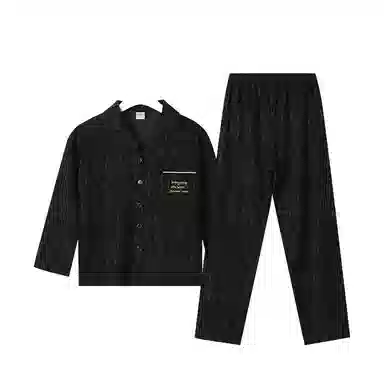 欧迪芬 纯棉家居服舒适透气长袖开衫翻领四季款睡衣套装 女款 单件装