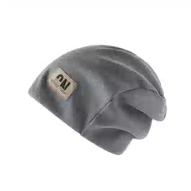 祎步康 秋冬季日系显脸小堆堆帽时尚百搭护耳保暖针织帽个性潮流包头帽 涤纶 帽子 男女同款情侣款