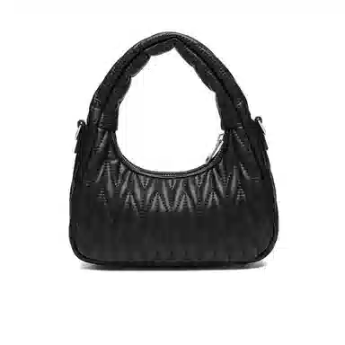 稻草人 时尚小众精致百搭潮流 合成革 手提包 女款 黑色/米白/浅黄色