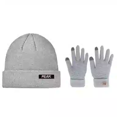 匹克 秋冬保暖时尚针织 韩系简约经典百搭  涤纶 绒线帽 男女同款情侣款