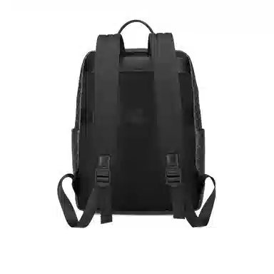 稻草人 美式时尚潮流复古印花设计气质百搭高级感高颜值大容量商务通勤轻便 聚氯乙烯革 电脑包背包书包双肩包 常规 男女同款情侣款 深灰