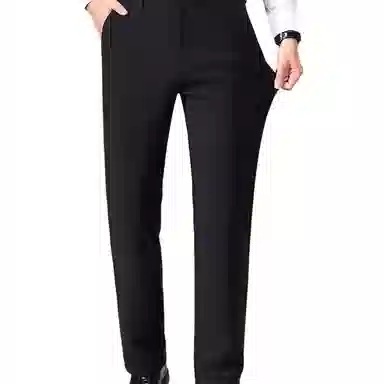 金盾 秋冬通勤免烫加绒休闲裤 男款