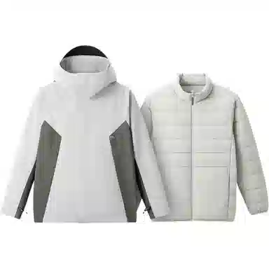 蕉下  纯色经典连帽  保暖耐磨透气速干防水防风冲锋衣 男款