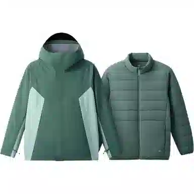 蕉下  纯色经典连帽  保暖耐磨透气速干防水防风冲锋衣 男款