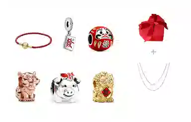 Pandora Red Series DIY Charm Bracelet