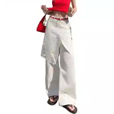 欧迪芬 高腰宽松休闲显瘦百搭牛仔裤 女款