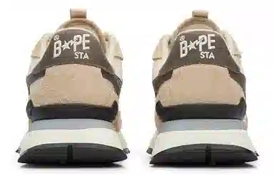 A BATHING APE ROAD STA EXPRESS Beige Black