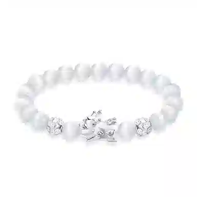 【S999银-招财纳福吞金兽】 百慕眸 国潮新中式 八方来财 貔貅 转运珠 钱币 复古百搭通勤手饰手链#好运 玛瑙 手串 礼盒款 男女同款情侣款