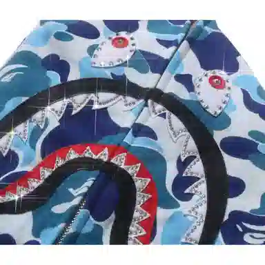 A BATHING APE ABC CAMO Shark Hoodie