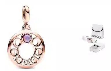 Pandora Crescent Moon Pendant Rose Gold