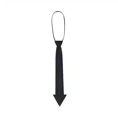 VALLEYOUTH Futuristic Arrow Tie Black