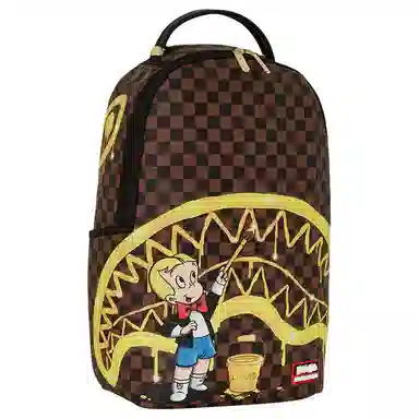 SPRAYGROUND Richie Rich Gold Sharkmouth DLXSV PVC()