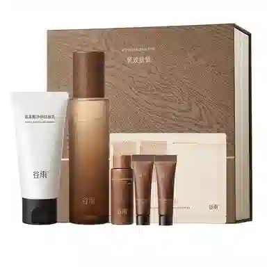 谷雨 山参胶原礼盒护肤套装 淡纹保湿补水紧致毛孔淡化细纹 抗皱抗老修护