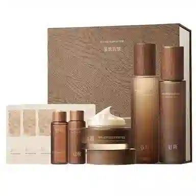 谷雨 山参胶原礼盒护肤套装 淡纹保湿补水紧致毛孔淡化细纹 抗皱抗老修护